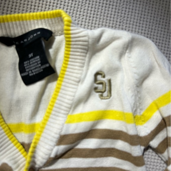 Sean John Button up sweater cardigan size 3T - Picture 3 of 8